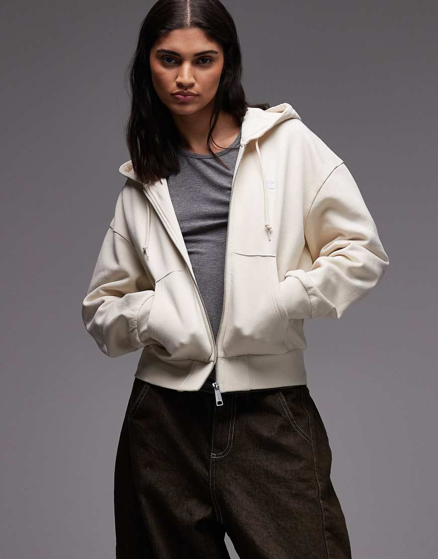 Carhartt WIP - Casey - Kapuzenjacke in Wollweiß von Carhartt WIP