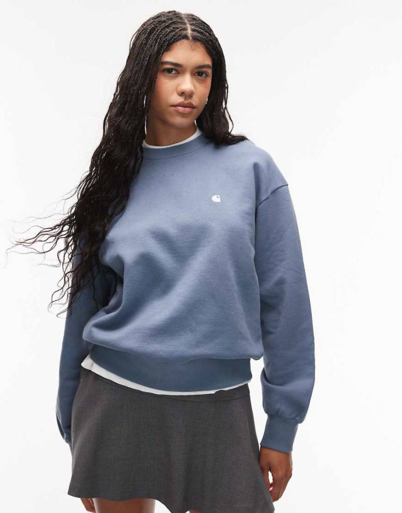 Carhartt WIP - Casey - Sweatshirt in verwaschenem Blau von Carhartt WIP