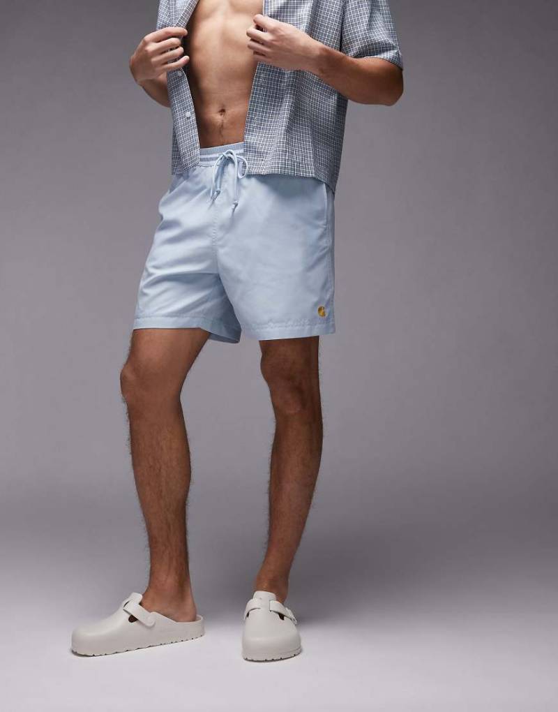 Carhartt WIP - Chase - Badehose in Mittelblau von Carhartt WIP