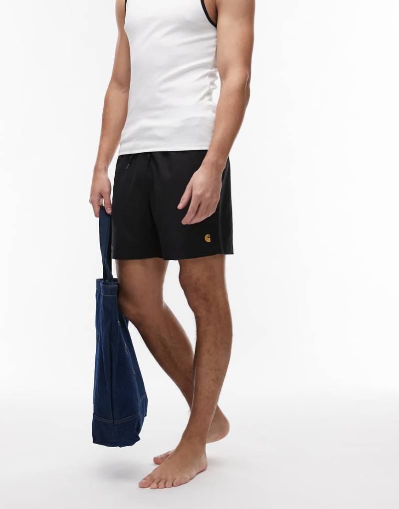 Carhartt WIP - Chase - Badehose in Schwarz von Carhartt WIP