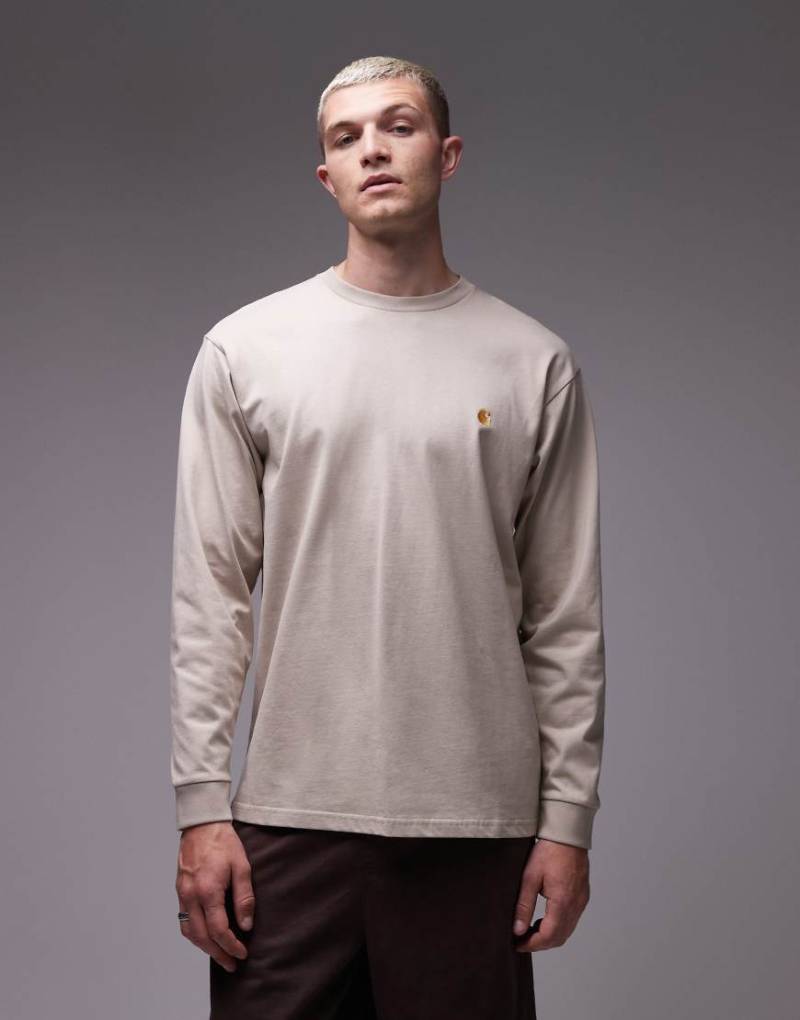 Carhartt WIP - Chase - Langärmliges Shirt in Beige-Neutral von Carhartt WIP
