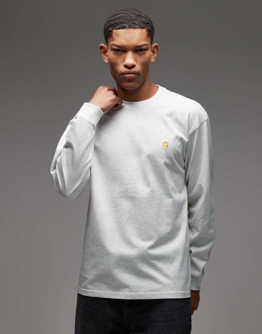 Carhartt WIP - Chase - Langärmliges T-Shirt in Grau von Carhartt WIP