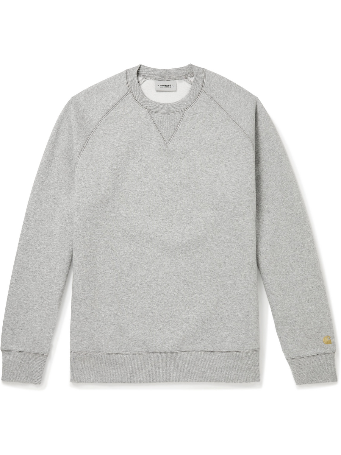 Carhartt WIP - Chase Logo-Embroidered Cotton-Blend Jersey Sweatshirt - Men - Gray - XXL von Carhartt WIP