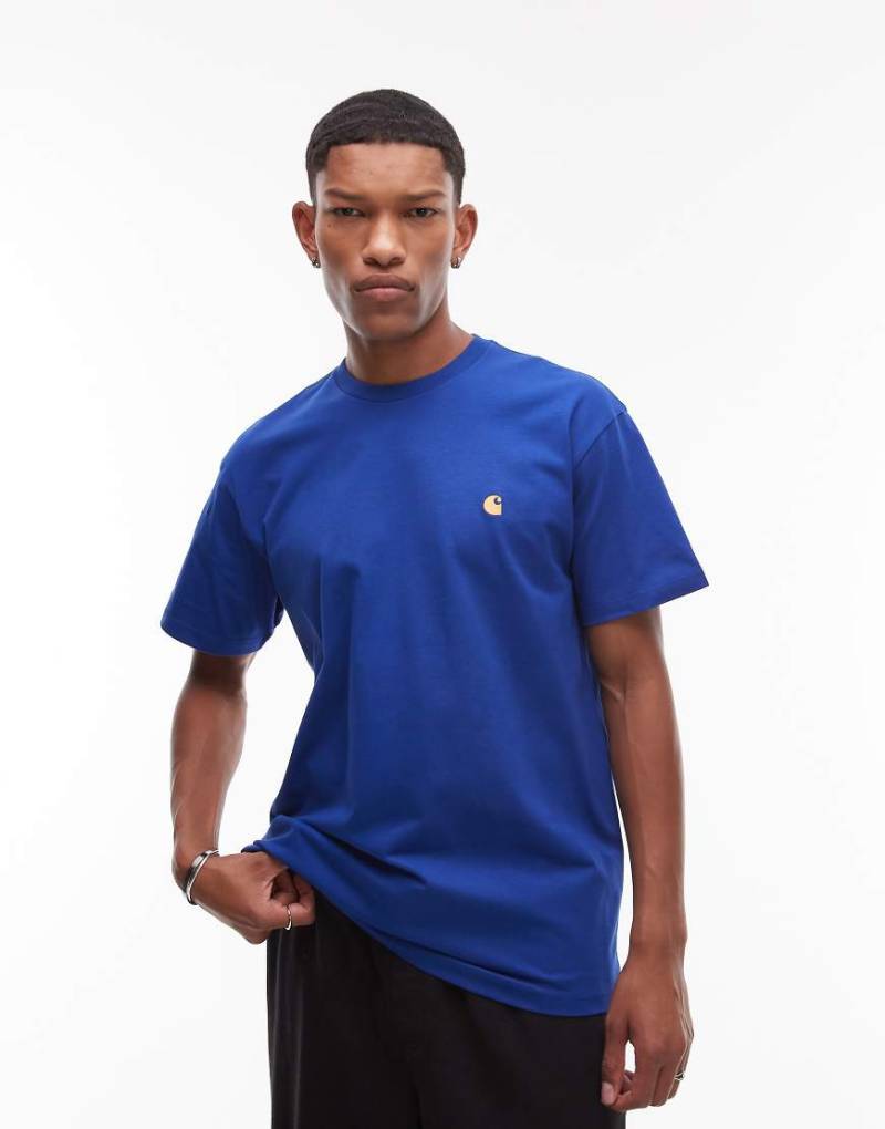 Carhartt WIP - Chase - Loose-Fit-T-Shirt in Blau von Carhartt WIP