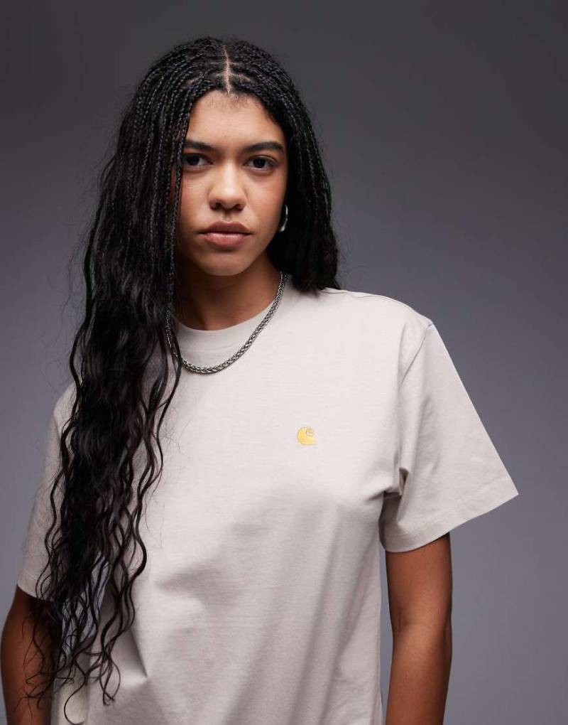 Carhartt WIP - Chase - T-Shirt in Beige-Neutral von Carhartt WIP