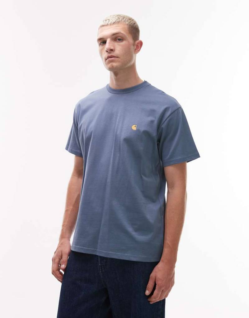 Carhartt WIP - Chase - T-Shirt in Hellblau von Carhartt WIP