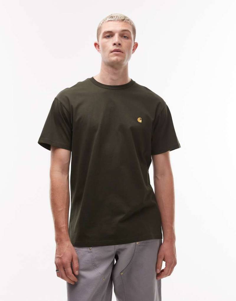 Carhartt WIP - Chase - T-Shirt in Olivgrün von Carhartt WIP