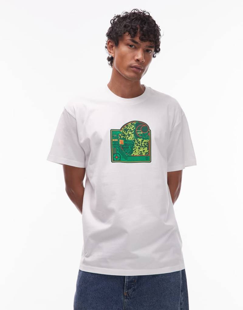 Carhartt WIP - Chip - Locker geschnittenes T-Shirt in Weiß von Carhartt WIP