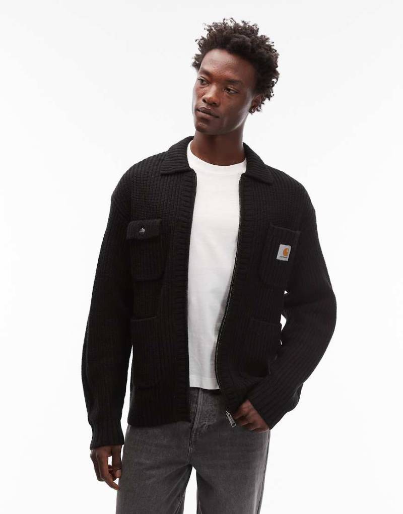 Carhartt WIP - Chore - Strickjacke in Schwarz von Carhartt WIP