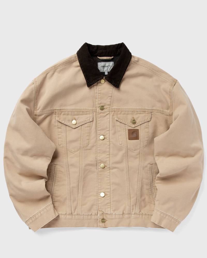 Carhartt WIP Dayton Trucker Jacket men Denim Jackets|Overshirts brown in Größe:S von Carhartt WIP