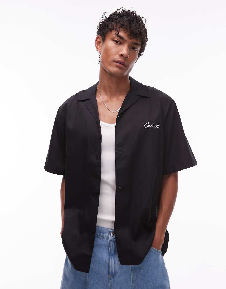 Carhartt WIP - Delray - Kurzärmliges Hemd in Schwarz Carhartt WIP - Delray - Kurzärmliges Hemd in Schwarz von Carhartt WIP