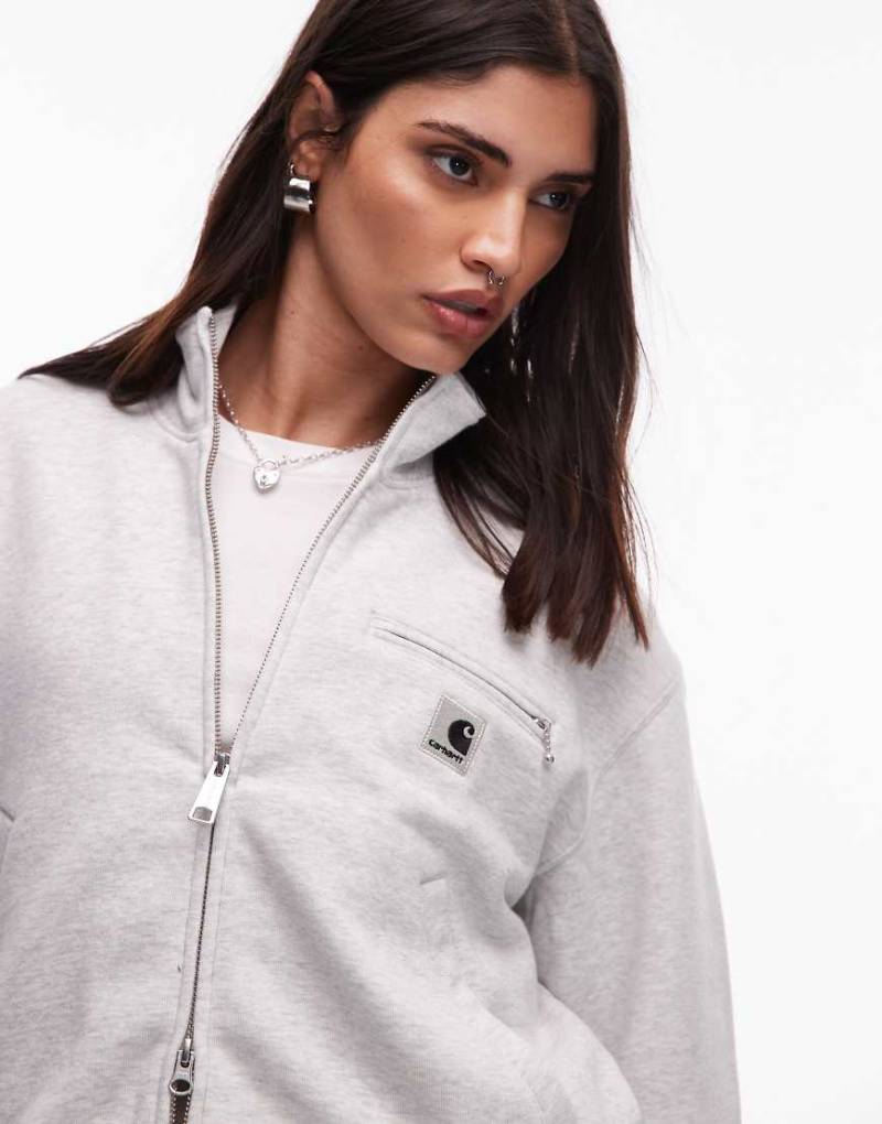 Carhartt WIP - Detroit - Jacke aus Sweatstoff in Grau Carhartt WIP - Detroit - Jacke aus Sweatstoff in Grau von Carhartt WIP