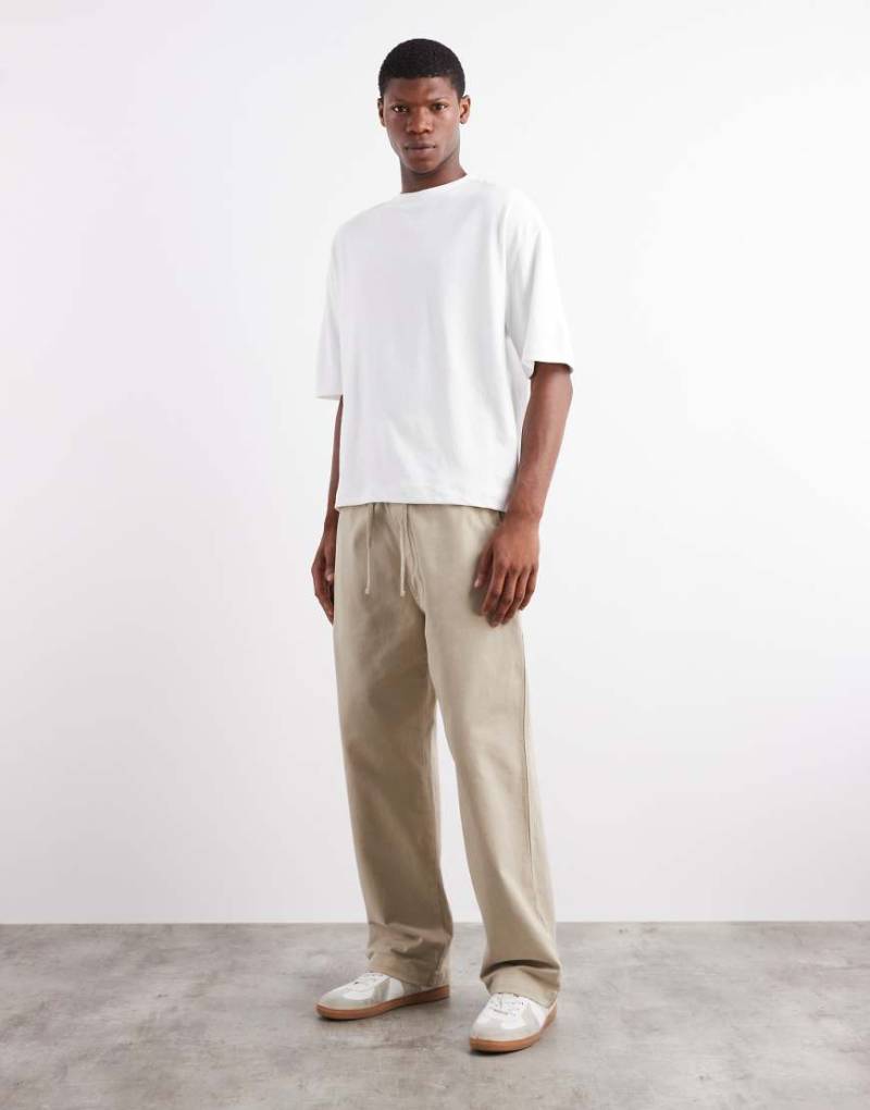 Carhartt WIP - Floyde - Relaxed Fit Schlupfhose in Beige-Neutral von Carhartt WIP