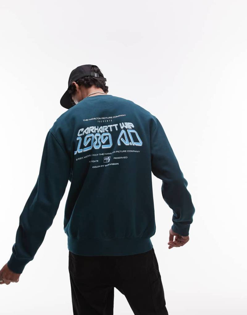 Carhartt WIP - Greatest Flicks - Sweatshirt in Grün von Carhartt WIP