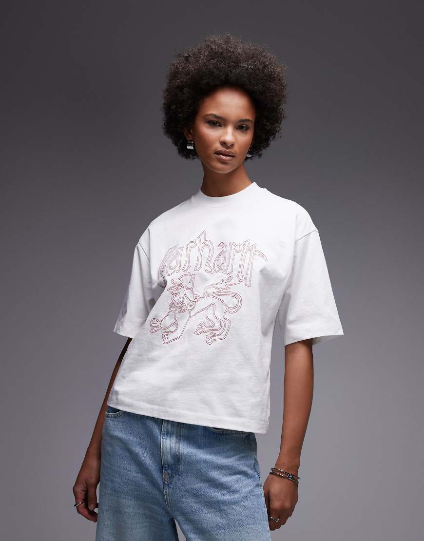 Carhartt WIP - Hackwork - T-Shirt in Weiß von Carhartt WIP