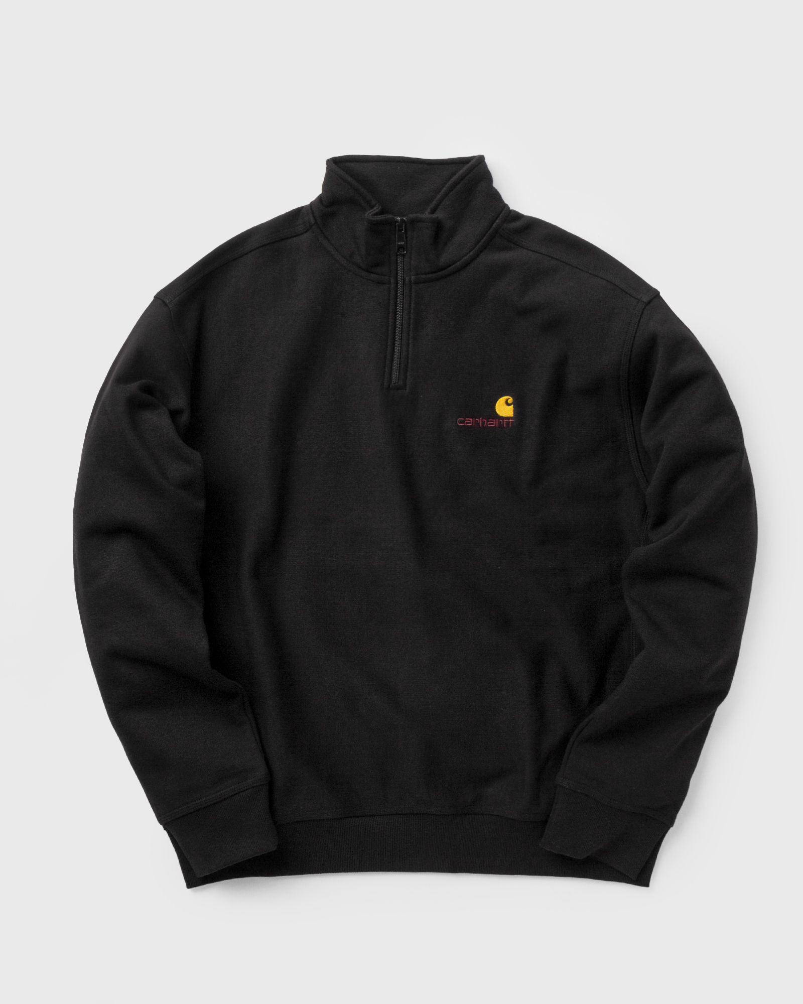 Carhartt WIP Half Zip American Script SWEATSHIRT men Sweatshirts|Zippers black in Größe:L von Carhartt WIP