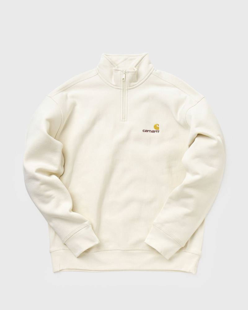 Carhartt WIP Half Zip American Script Sweat men Half-Zips beige in Größe:S von Carhartt WIP
