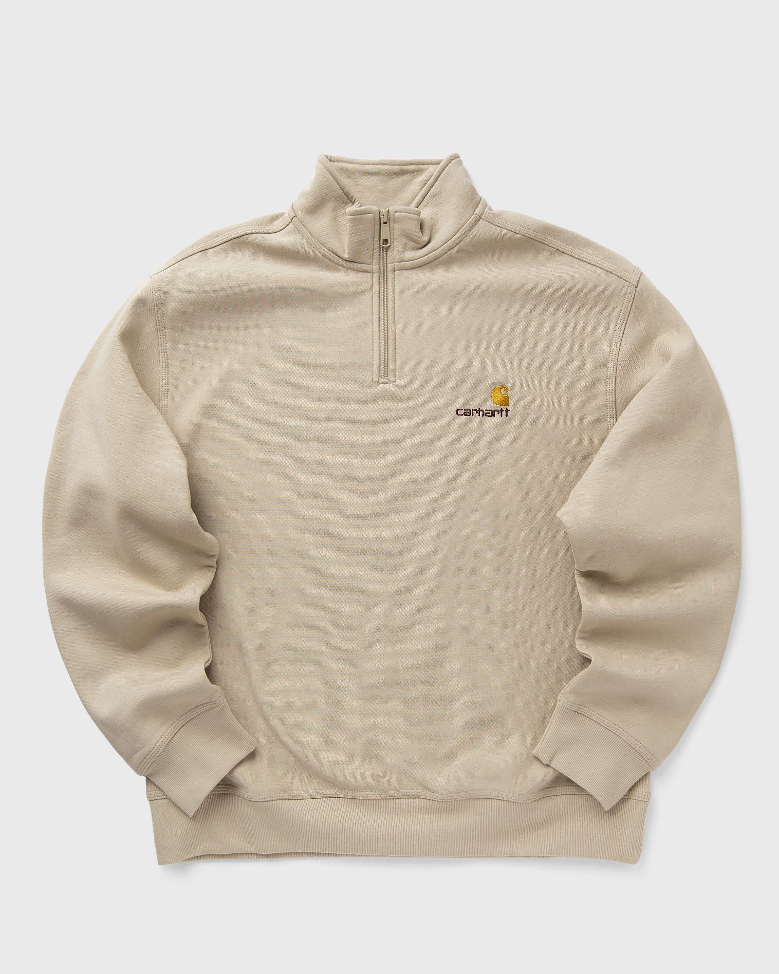 Carhartt WIP Half Zip American Script Sweat men Half-Zips beige in Größe:XXL Carhartt WIP Half Zip American Script Sweat men Half-Zips beige in Größe:XXL von Carhartt WIP