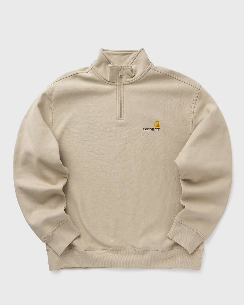 Carhartt WIP Half Zip American Script Sweat men Half-Zips beige in Größe:XXL von Carhartt WIP