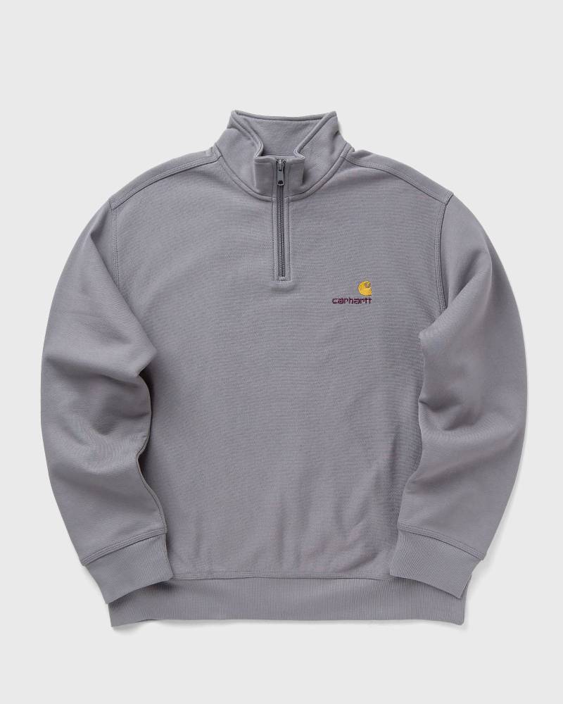 Carhartt WIP Half Zip American Script Sweat men Half-Zips grey in Größe:XXL von Carhartt WIP