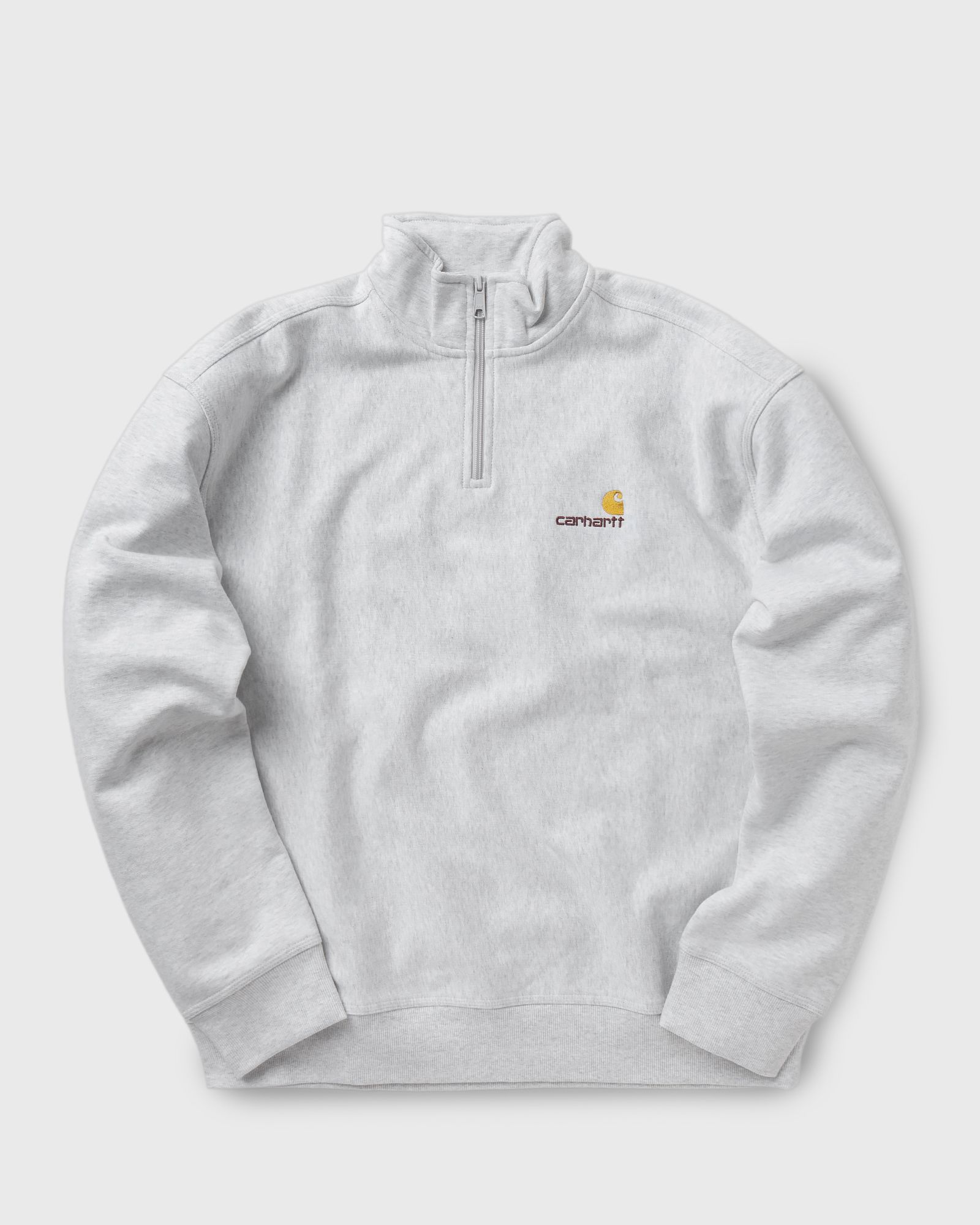 Carhartt WIP Half Zip American Script Sweatshirt men Sweatshirts grey in Größe:XXL von Carhartt WIP