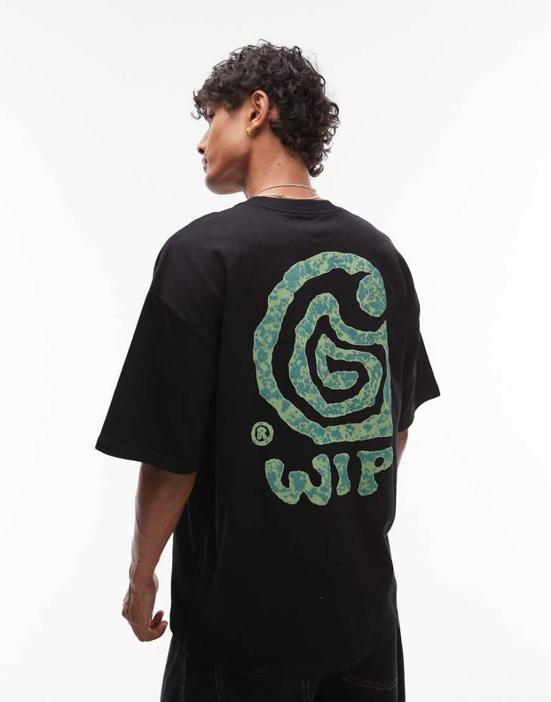 Carhartt WIP - Helix - Locker geschnittenes T-Shirt in Schwarz mit Motivprint von Carhartt WIP