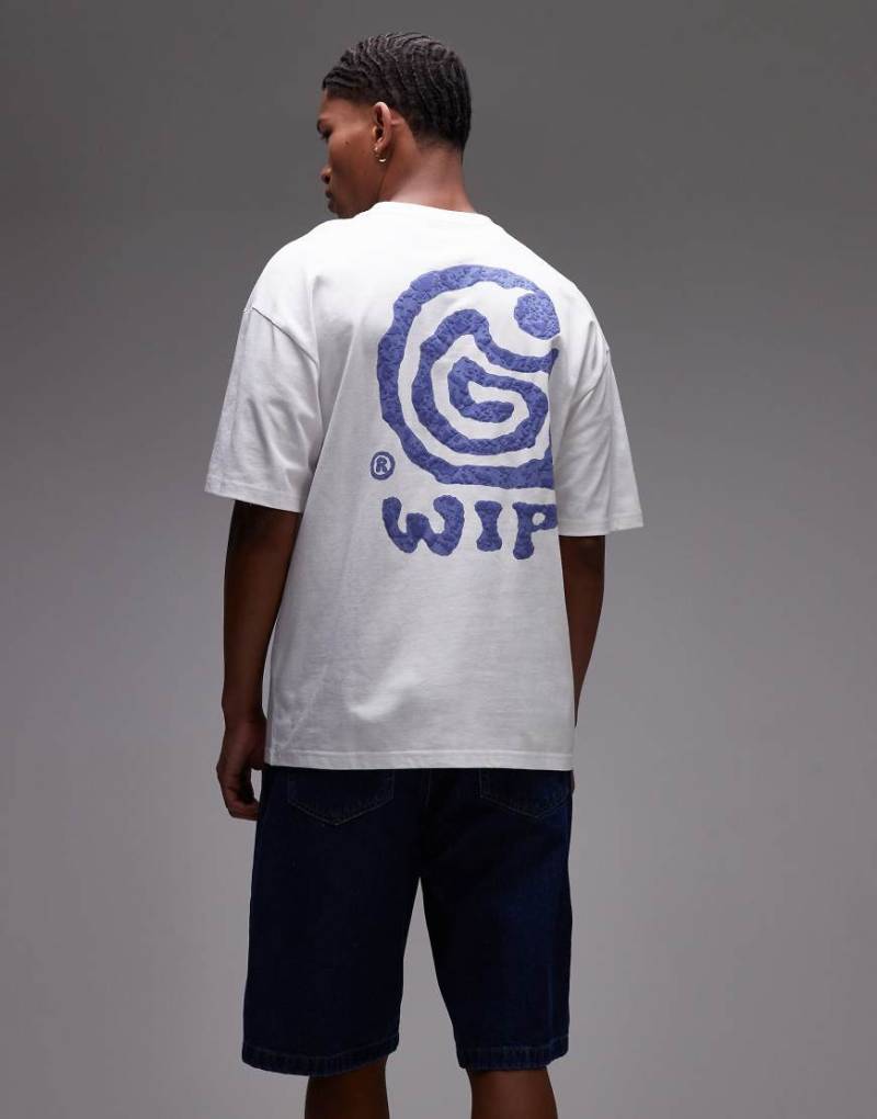 Carhartt WIP - Helix - Locker geschnittenes T-Shirt in Weiß mit Motivprint von Carhartt WIP