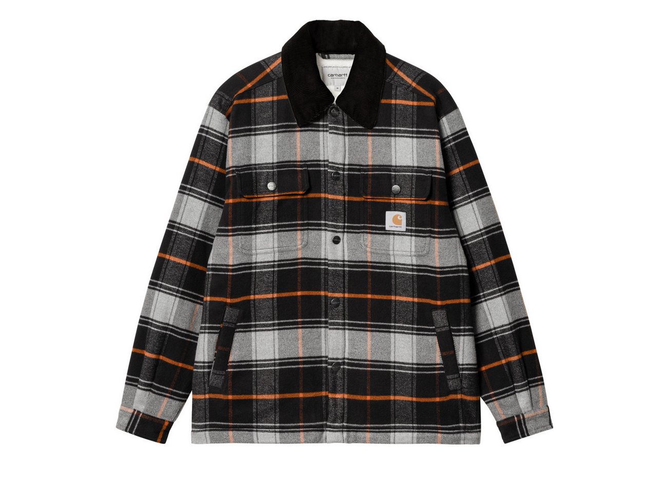 Carhartt WIP Hemdjacke Carhartt WIP Baris Shirt Jac Baris Check Grey Heather von Carhartt WIP