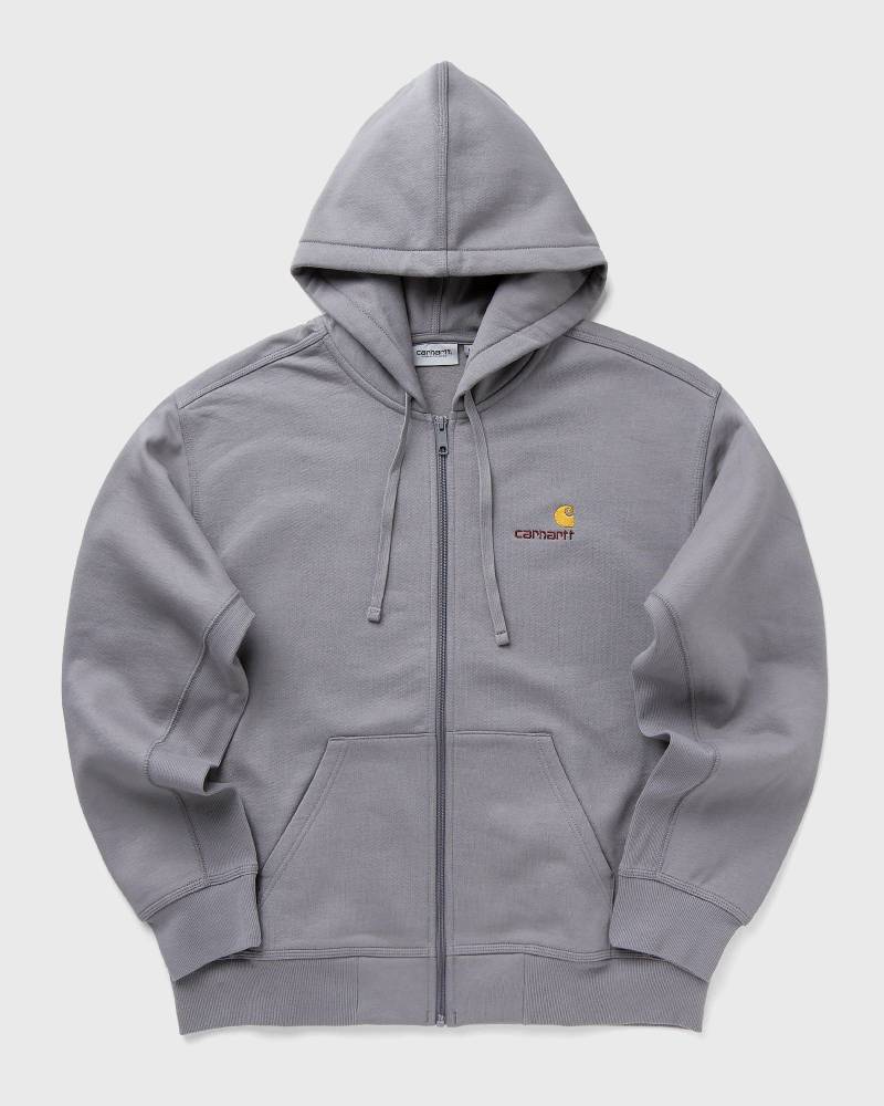Carhartt WIP Hooded American Script Jacket men Zippers grey in Größe:L von Carhartt WIP