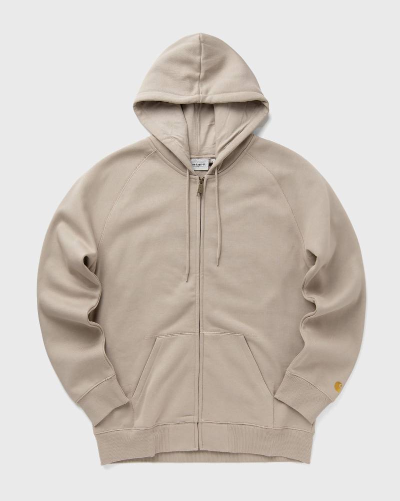 Carhartt WIP Hooded Chase Jacket men Hoodies|Zippers beige in Größe:L von Carhartt WIP