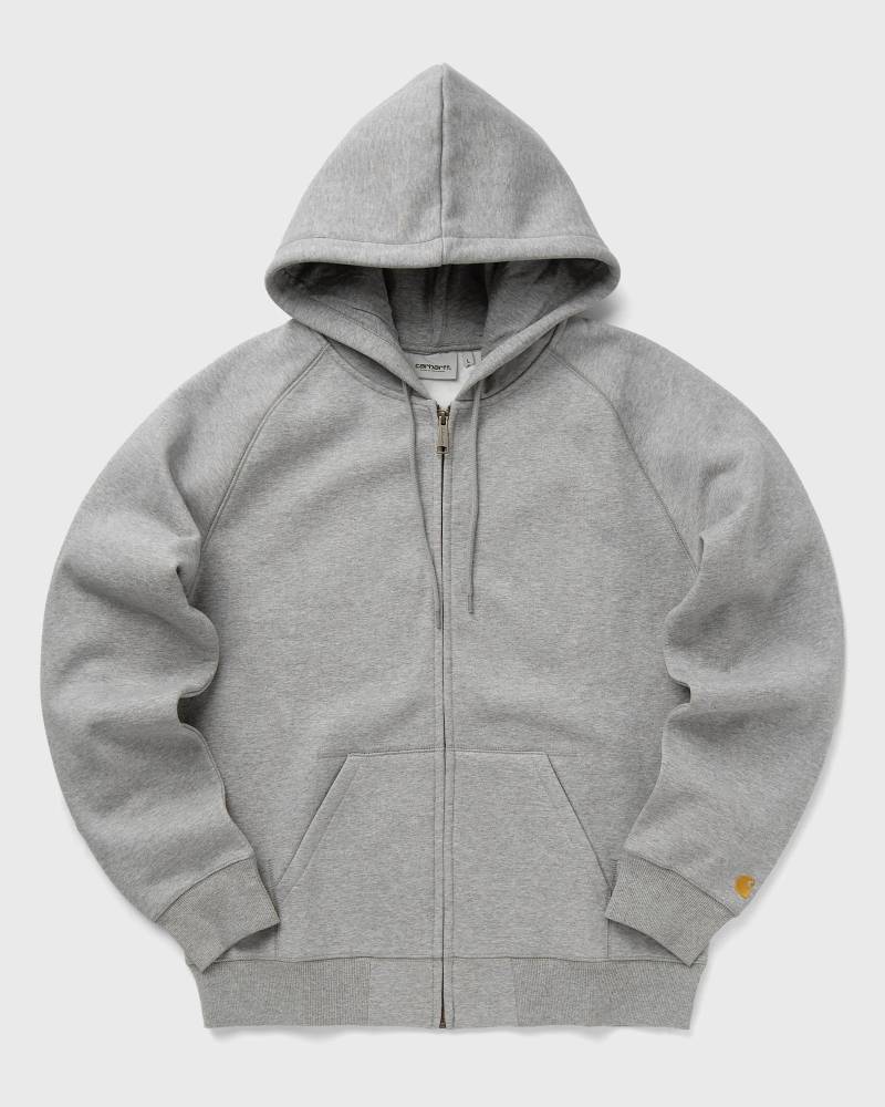 Carhartt WIP Hooded Chase Jacket men Hoodies|Zippers grey in Größe:M von Carhartt WIP