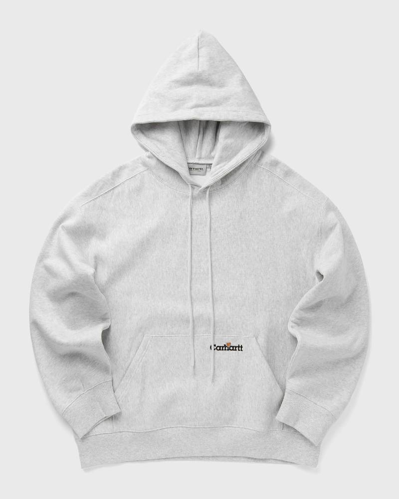 Carhartt WIP Hooded Label Script Sweat men Hoodies grey in Größe:M von Carhartt WIP