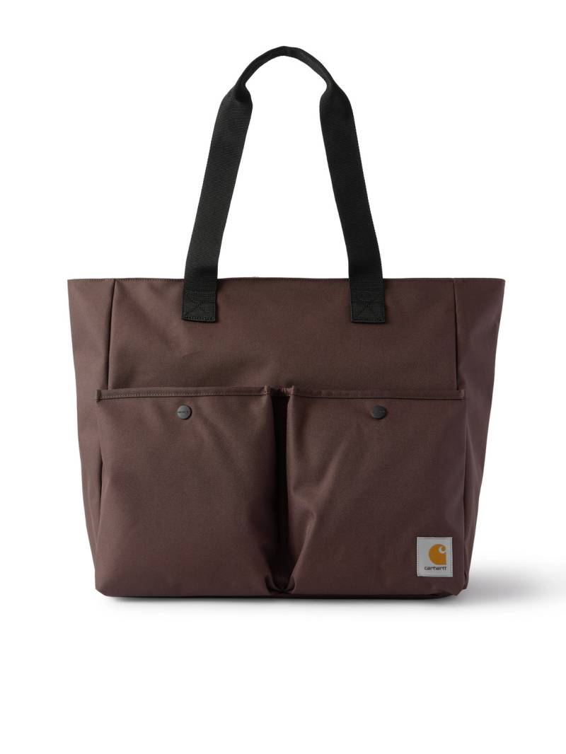 Carhartt WIP - Jake Webbing-Trimmed Logo-Appliquéd Canvas Tote Bag - Men - Brown von Carhartt WIP