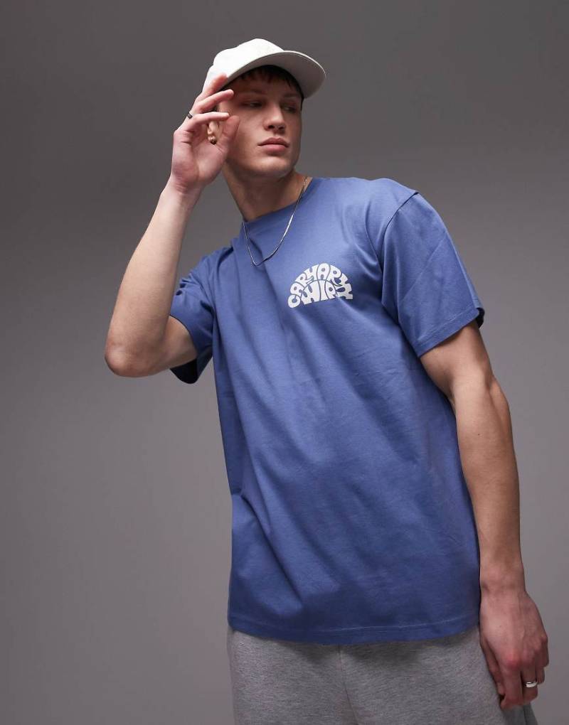 Carhartt WIP - Jazzy - T-Shirt in Blau mit Grafik von Carhartt WIP