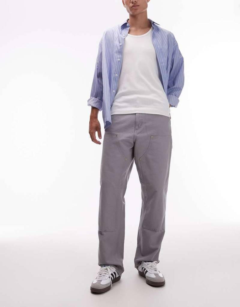 Carhartt WIP - Jeans in Grau mit doppelter Stofflage im Kniebereich von Carhartt WIP