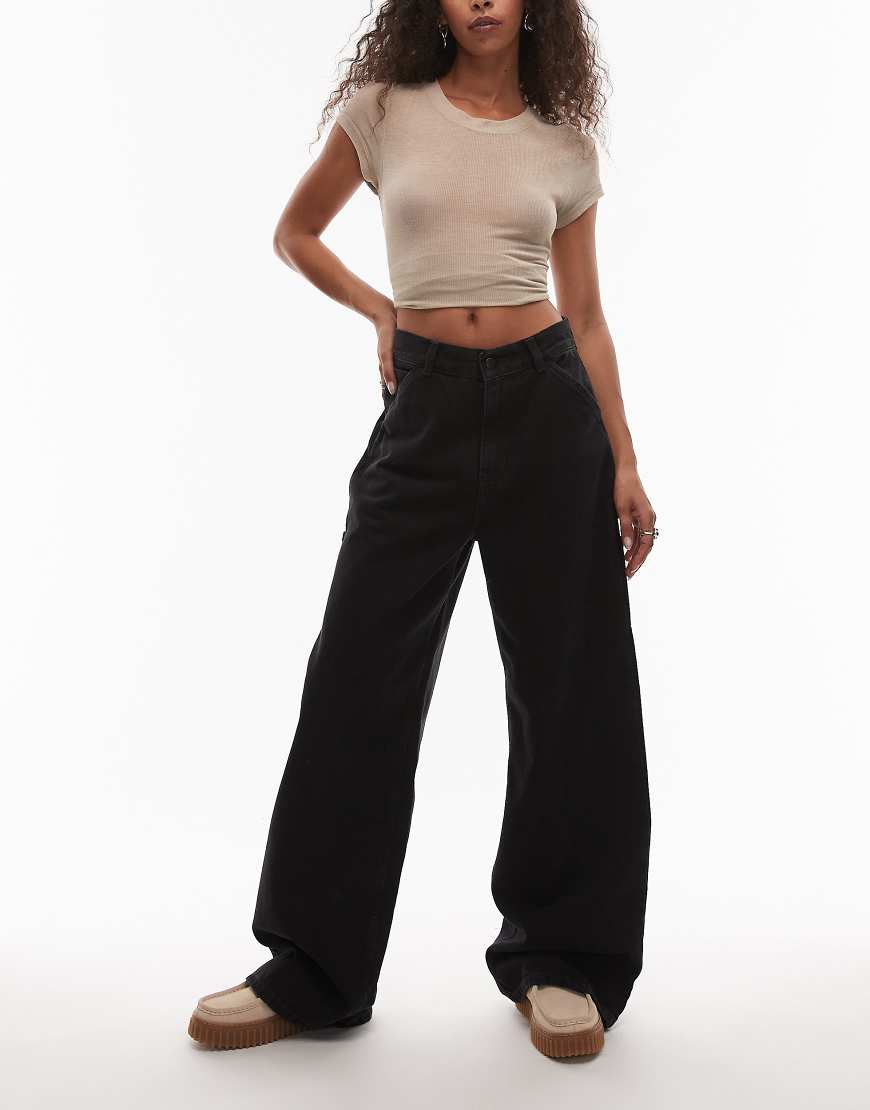 Carhartt WIP - Jens - Weit geschnittene Denim-Jeans in Schwarz Carhartt WIP - Jens - Weit geschnittene Denim-Jeans in Schwarz von Carhartt WIP