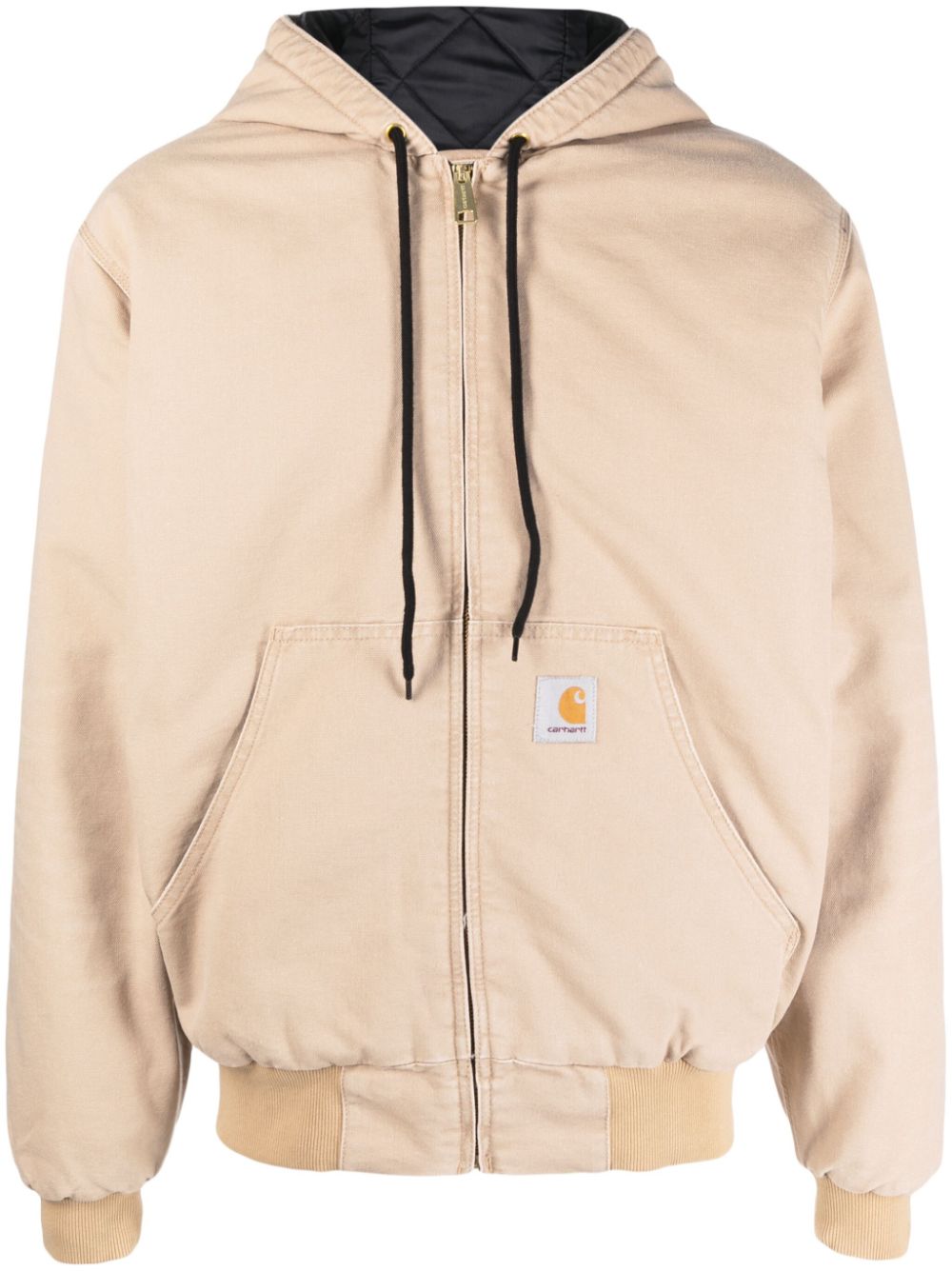 Carhartt WIP Kapuzenjacke mit Logo-Patch - Nude von Carhartt WIP