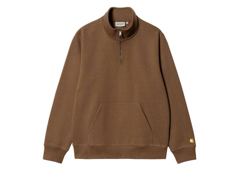Carhartt WIP Kapuzenpullover Carhartt WIP Chase Neck Zip Sweat Tamarind Gold von Carhartt WIP
