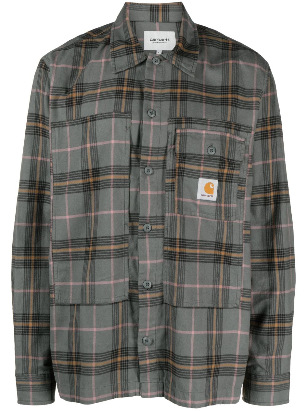 Carhartt WIP Kariertes Hadley Flanellhemd - Grau von Carhartt WIP