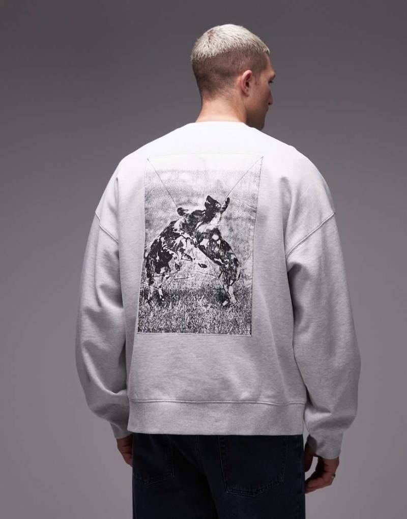 Carhartt WIP - Kastiges Sweatshirt in Grau mit „No Play"-Print von Carhartt WIP