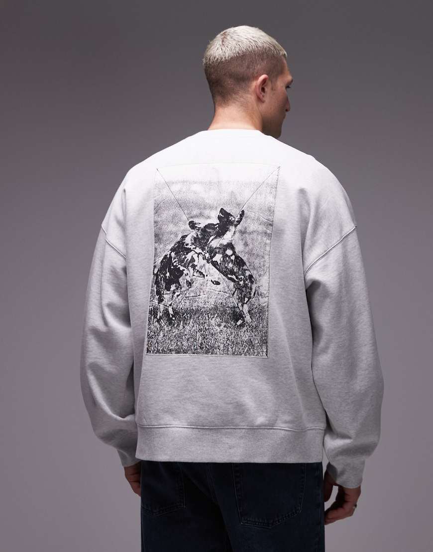 Carhartt WIP - Kastiges Sweatshirt in Grau mit „No Play"-Print von Carhartt WIP