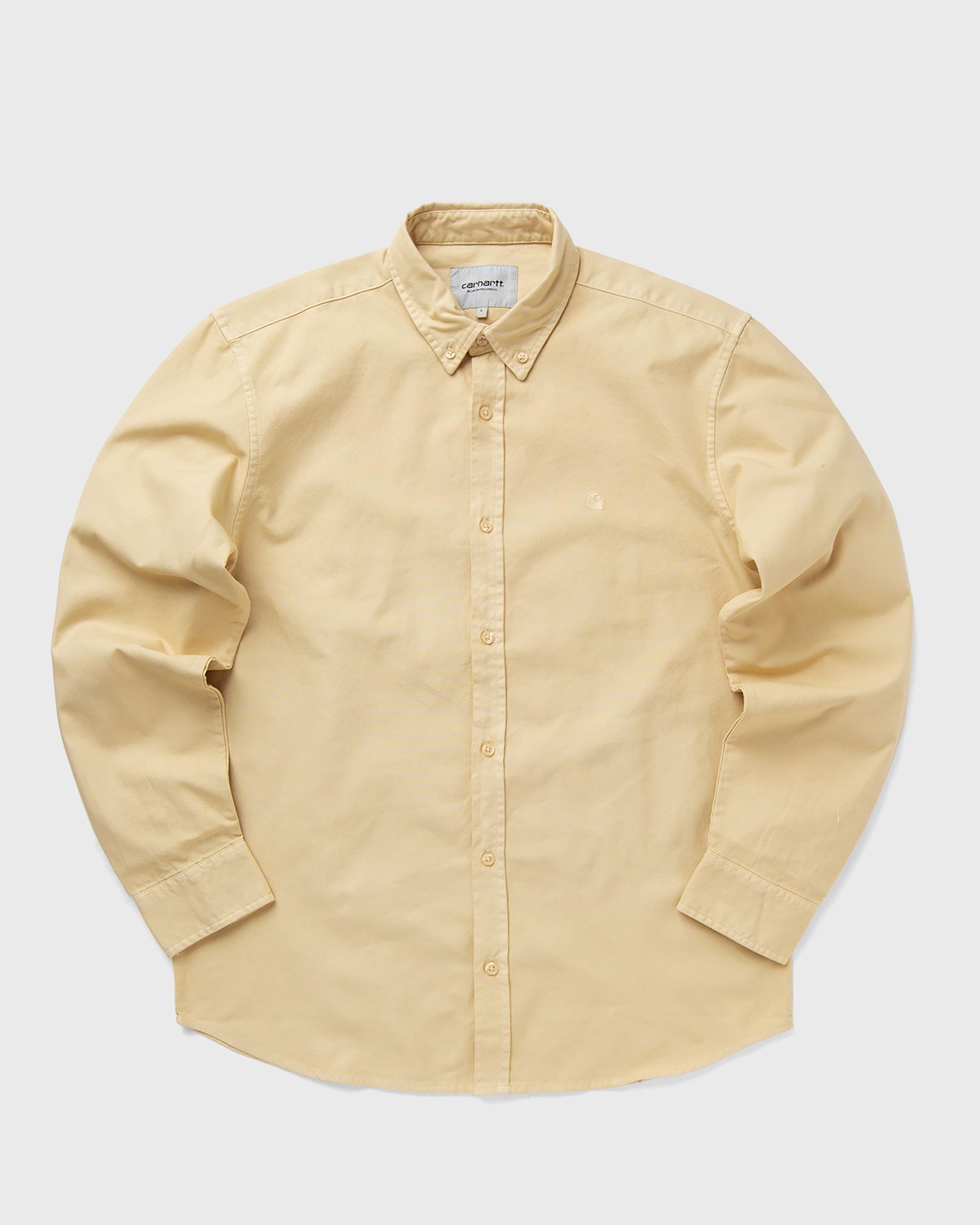 Carhartt WIP L/S Bolton Shirt men Longsleeves beige in Größe:M von Carhartt WIP