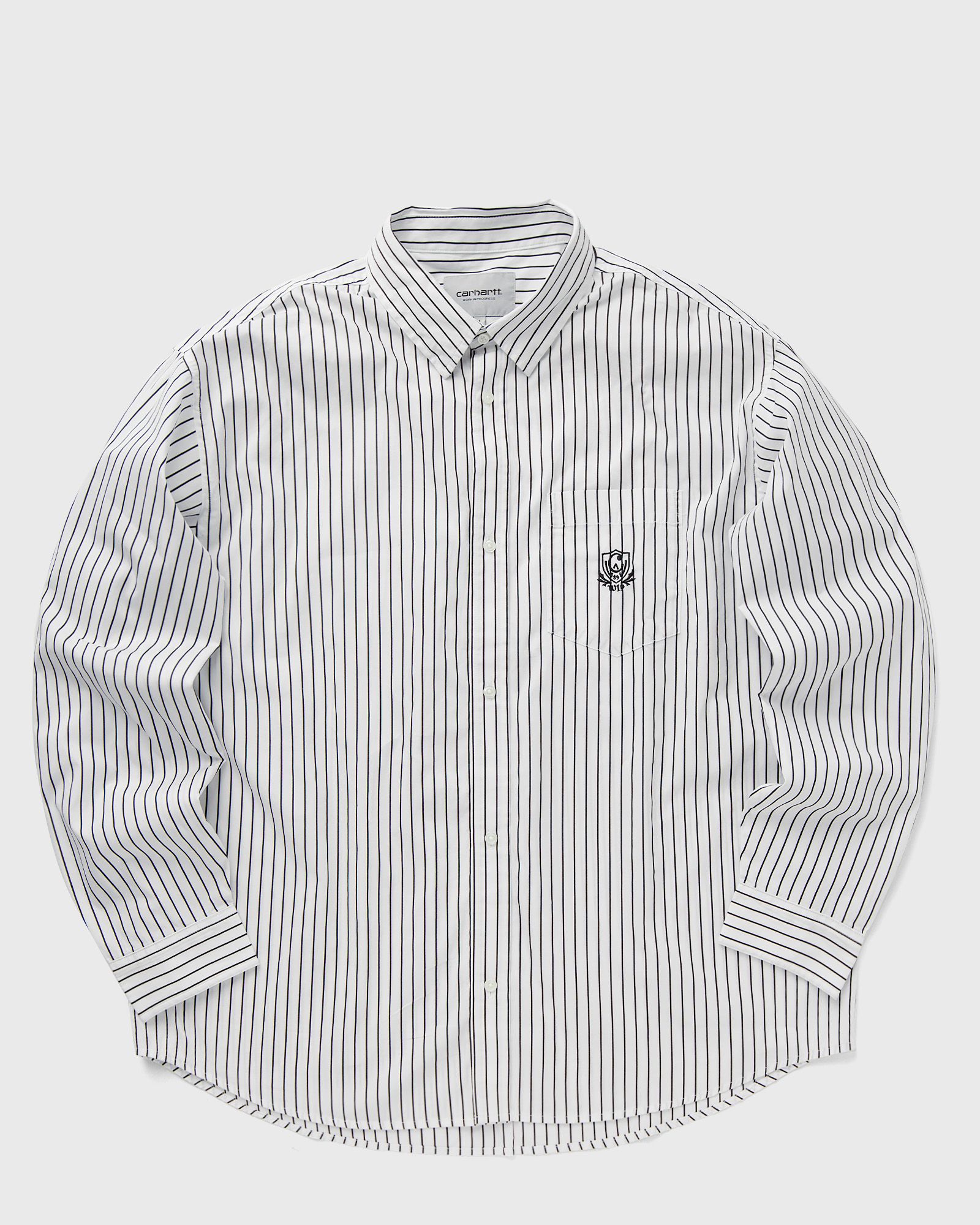 Carhartt WIP L/S Linus Shirt men Longsleeves white in Größe:M von Carhartt WIP