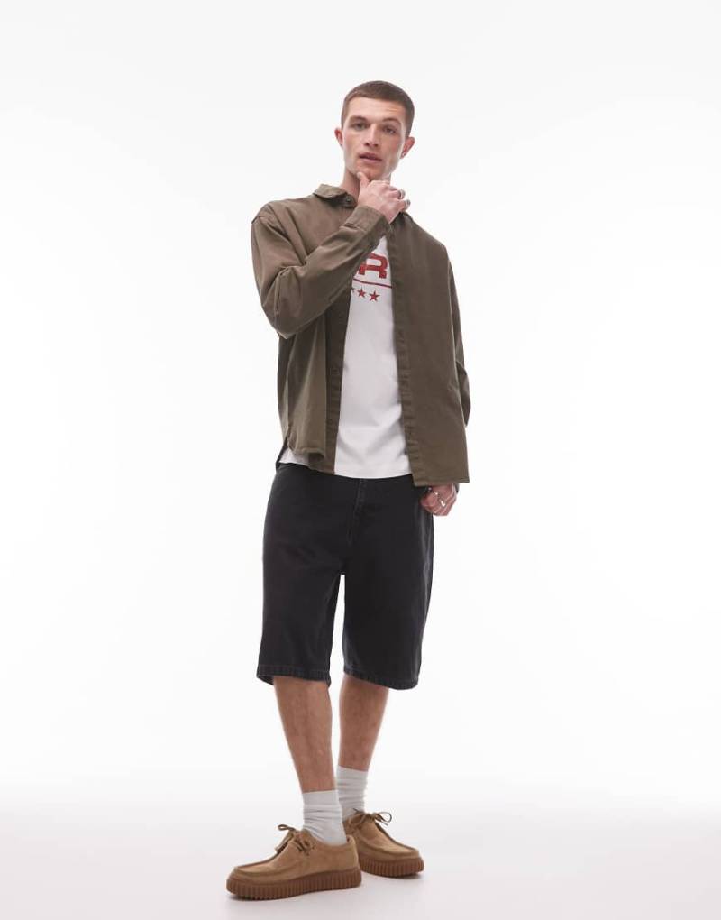 Carhartt WIP - Landon - Jeansshorts in verwaschenem Schwarz von Carhartt WIP