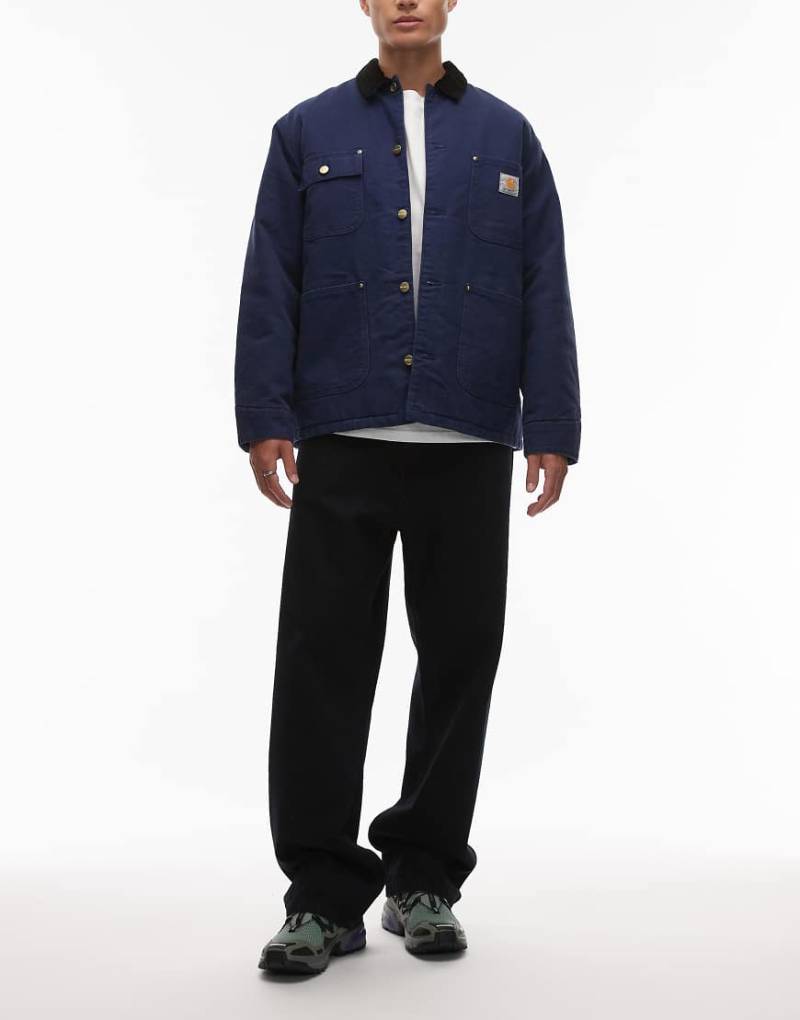 Carhartt WIP - Landon - Locker geschnittene Denim-Jeans in überfärbtem, dunklem Marineblau von Carhartt WIP