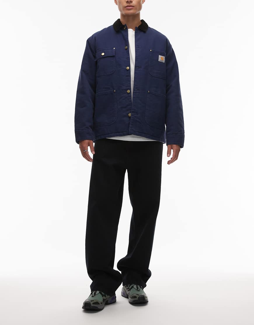 Carhartt WIP - Landon - Locker geschnittene Denim-Jeans in überfärbtem, dunklem Marineblau von Carhartt WIP