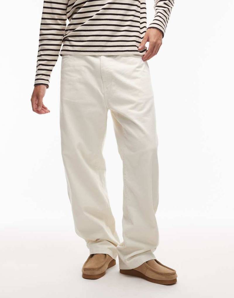 Carhartt WIP - Landon - Lockere, schmal zulaufende Hose in Beige-Neutral von Carhartt WIP