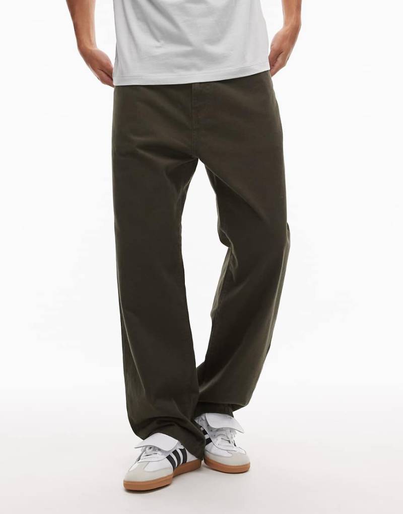 Carhartt WIP - Landon - Lockere, schmal zulaufende Hose in Khaki-Grün von Carhartt WIP