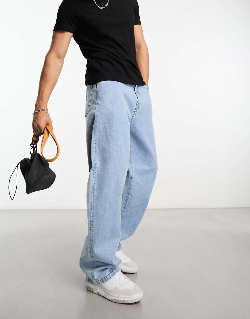 Carhartt WIP - Landon - Schmal zulaufende Jeans mit lockerem Schnitt in gebleichtem Blau von Carhartt WIP