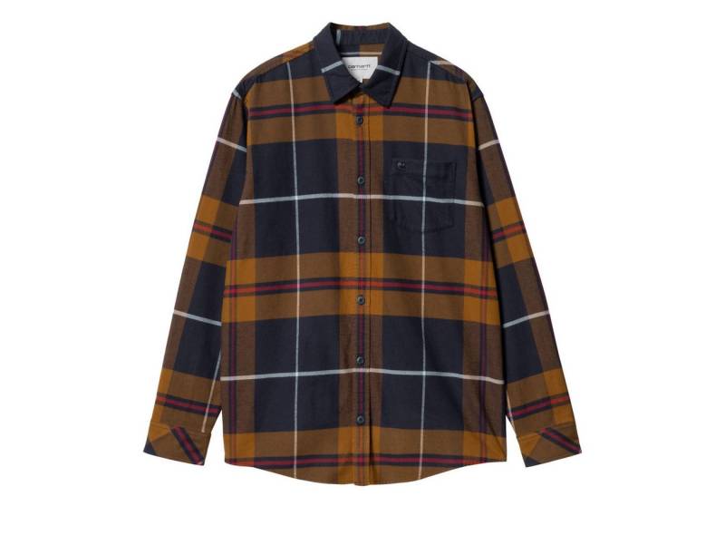 Carhartt WIP Langarmhemd Carhartt WIP L/S Garnett Shirt Garnett Check Deep H Brown von Carhartt WIP